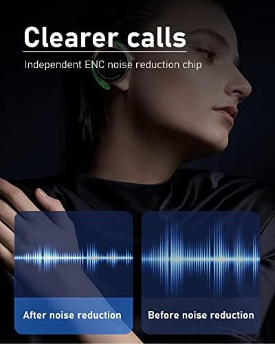 אוזניות Mosonnytee Bluetooth אוזניות אוזניות פתוחות אור אוזניות אור אוזניות אימון אלחוטיות פועלות לילה עם מיקרופונים