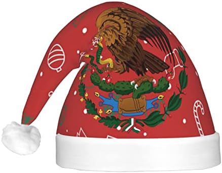 מקסיקני מעיל של זרועות מצחיק מבוגרים קטיפה סנטה כובע אור עד חג המולד כובע לנשים & מגבר; גברים חג המולד חג כובע