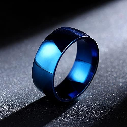 קולסו 8 ממ כחול טבעות לגברים ונשים אישית טבעת אישית טבעת חקוק טבעת-75822