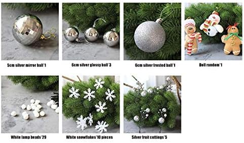 עץ חג המולד של Shuishu Mini, שולחן עבודה קניות בית חג המולד חג המולד ירוק אורן קניון קישוט קישוטי חג המולד 60