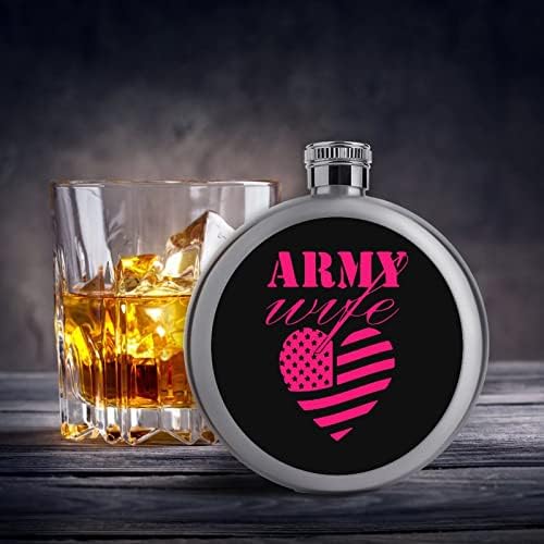 אמריקאי צבא חמוד משקאות בקבוק 5 עוז נירוסטה דליפת הוכחה מעגלי צלוחיות ירך עבור משקאות נייד יין בקבוק