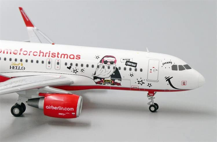JC Wings Air Berlin Airbus A320 D-ABNM עם Stand Stand Edition 1/200 Diecast Aircraft Moder Doctor Creful