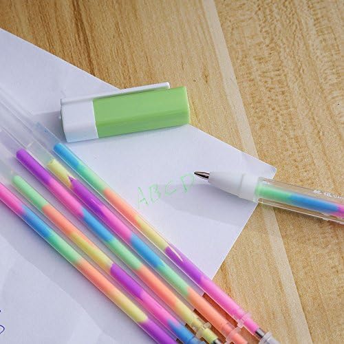 Preeyawadee צבעי מים גיר ג'ל עט DIY קישוט לעטים צבעוניים אלבום 1 עט + 5 מילוי/סט