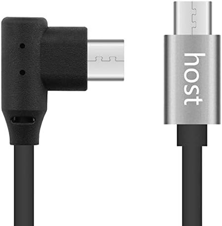 Geekria QuickFit Micro-USB כבל מטען קצר OTG, התואם למטען אוזניות אלחוטי מאחורי צווארון באוזניים, מיקרו- USB