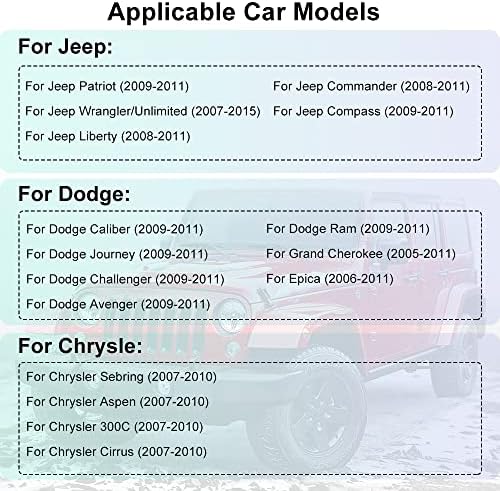 סטריאו לרכב אנדרואיד עם Carplay Android Auto עבור ג'יפ JK Wrangler Patriot Compass Dodge, רדיו מסך