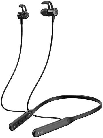 Ifory Bluetooth אוזניות צוואר, Bluetooth אלחוטית 5.3 אוזניות מגנטיות עם אוזניות HiFi, אוזניות