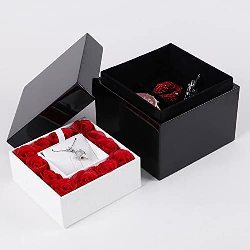 NNJHHG AC207 מארגן תכשיטים קופסאות תכשיטים קופסאות תכשיטים תיבת פרחים קופסא קופסא קופסת מתנה תליון תצוגה עמידה
