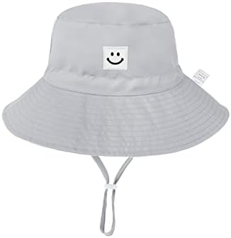 פעוט כובע שמש כובע שמש כובע פעוט כובע דלי UPF 50+ תינוקת ילד כובע שמש מחייך פנים כובע שמש לפעוט