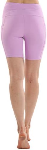 מכנסי יוגה של רוקורוז לנשים עם מכנסיים קצרים של כיסים לנשים