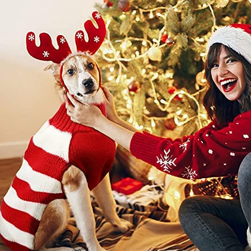2 חתיכות סוודרים של כלבי חג המולד לכלבים בינוניים סוודר שדונים מכוערים מחמד חיית מחמד איילים איילים
