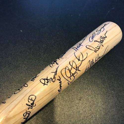 1996 קבוצת שיקגו ווייט סוקס חתם על חתימה בייסבול עטלף פרנק תומאס - עטלפי MLB עם חתימה