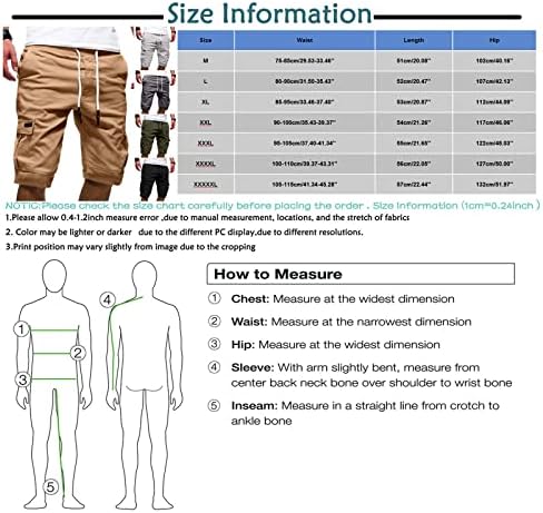 מכנסיים קצרים של Wenkomg1 לגברים, מכנסי מטען מרובי כיסים צבאיים מכנסיים קצרים טקטיים חיצוניים גזעים קרביים