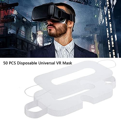 BUSJOY 50PSC מסכת VR חד פעמית מסכת עיניים סניטרית אוניברסלית עבור Oculus Quest 2/HTC Vive/Gear VR/PlayStation