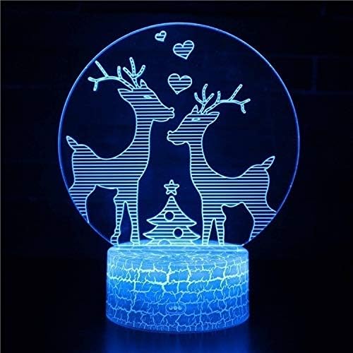 נושא חג המולד של SZG 13 מנורה שולחן נוגעת ללידה חדר בית חדר קשת קשת סוס LAMPEN קישוט מנורות שולחן יצירתי