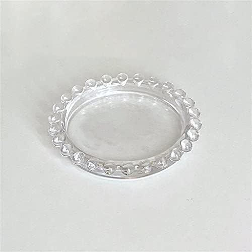 SXNBH מגשים דקורטיביים צלחת זכוכית עגילי טבעת עגילי צלחת תצוגה