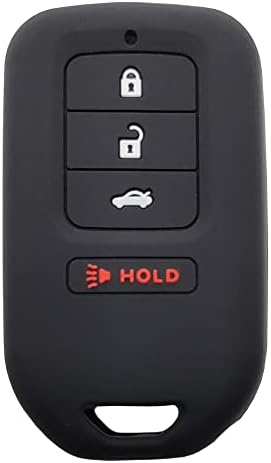 Vurbemes 4 כפתורים סיליקון מגן מפתח פוב כיסוי מארז מתאים לשנת 2013 2014 2015 2018 Honda Accord Ex ex-l