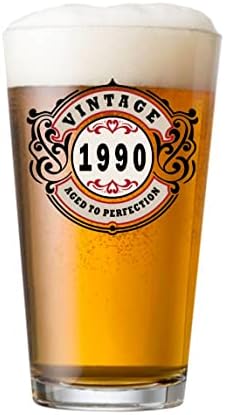 סיריוקס וינטג ' 1991 16 עוז ליטר בירה סודה פאב זכוכית-בגילאי לשלמות - מתנות יום הולדת 32 בשבילו גברים-32 שנים