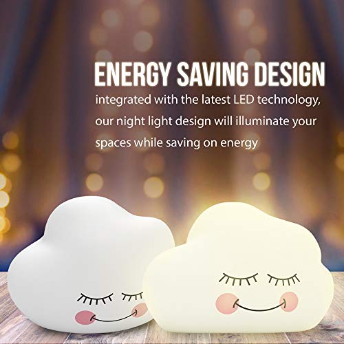 מנורת לילה לילדים-אור רך למיטת משתלה, מנורת טעינה ישירה המופעלת באמצעות סוללה או לילד וילדה, בחירת