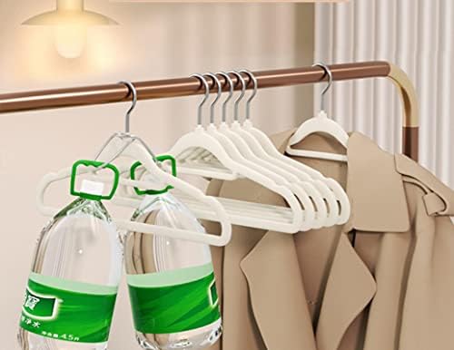 ZINPAR פלסטיק שאינו מסמן אנטי-החלקה נוהר קולב לאחסון ביתי, בגדי מארגן תומכים בבגדים תלויים קולב 42 * 21.5