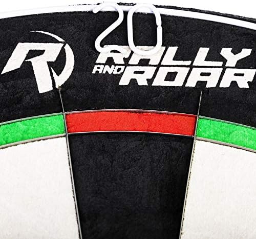 משחק Rally and Roar Dartboard עם סוגריים הרכבה, 18 לוח דרטים בריסטל לברים, ארקיידים, חדרי ביליארד, חדר