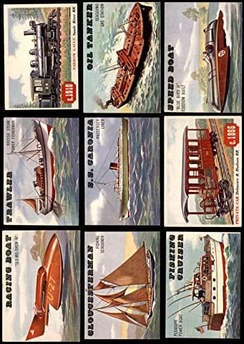 1955 Topps Rails and Sails כמעט שלם סט אקס