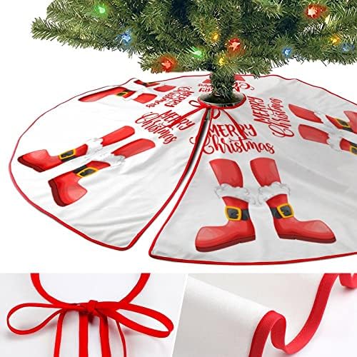 חצאית עץ חג המולד של רגליים, מחצלת קישוטי חג המולד של חג המולד שמח, חצאית עץ חג המולד של 30 x