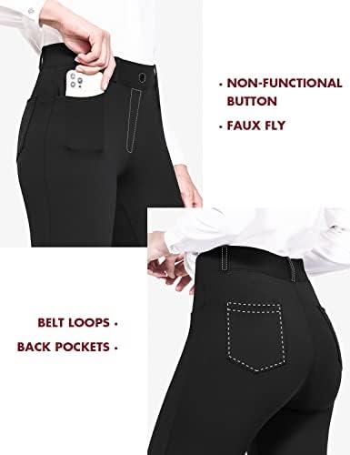 מכנסי שמלת יוגה לנשים בלף מכנסי עבודה נמתחים מכנסי עסק