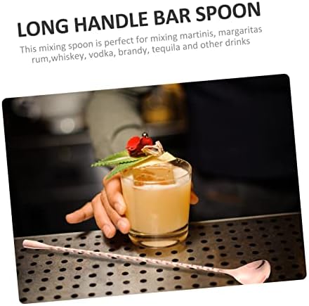 Bestonzon Bar Spoon Spoon משקאות מעורבים משקאות מתכת הגשת כפיות קפה קפה סט קוקטייל ערבוב מקלות ערבוב פלדה