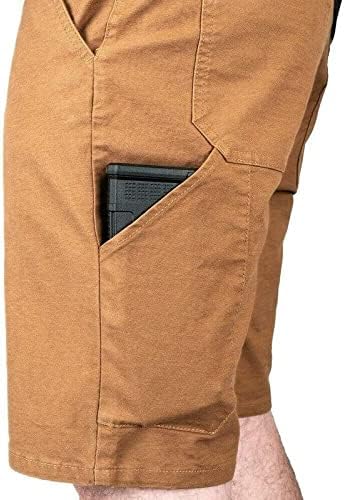 LAPG גברים בכל יום מכנסיים קצרים של ג'ו, מכנסי EDC בעלי ביצועים גבוהים, מכנסיים קצרים טקטיים סמויים