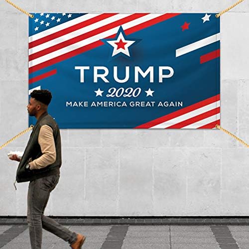 באז באז 'הופך אותו לגלוי טראמפ 2020 הופך את אמריקה לגדולה שוב באנר ויניל, קמפיין הצבעה פוליטי אמריקני לחיצוניות