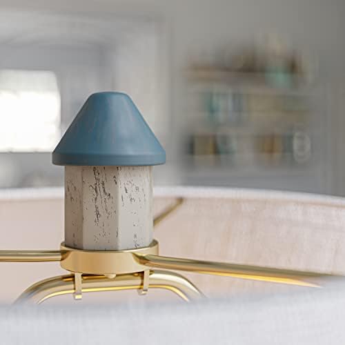 קנרוי בית 20140אאו נאנטאקט שולחן מנורת עם עתיק לבן גימור, מזדמן סגנון, 31 גובה, 16 רוחב, 16 עומק