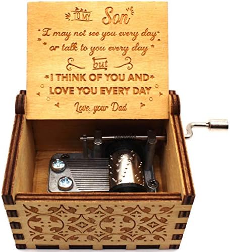 קופסת מוזיקת ​​עץ של Ukebobo - אתה תיבת המוזיקה של סאנשיין שלי, מתנות מאבא לבן - סט 1 （ed ant
