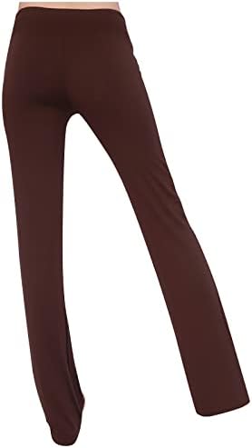 מכנסי יוגה נשים ישר רגל ישרה רופפת כותנה מודאלית נוחה מכנסיים מוטות מגרש אימון מפעיל מכנסי טרנינג מזדמנים