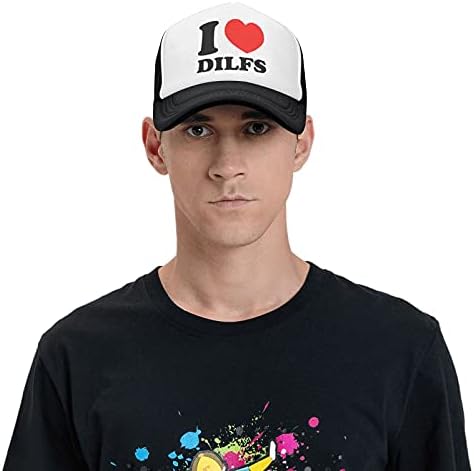 אני אוהב דילפס יוניסקס רשת בייסבול כובע חיצוני ריצה ספורט נהג משאית אבא חוף כובע