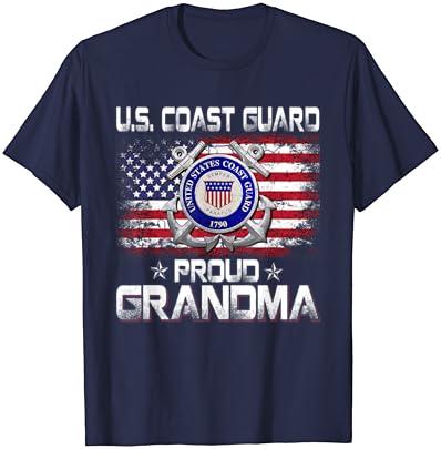 משמר החופים גאה סבתא עם אמריקאי דגל מתנות חולצה