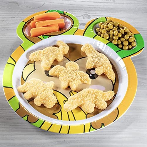 בנטולוגיה חיות חברים ארוחה מלמין האכלת צלחות-סט של 4 שונה חמוד בעלי החיים פאל מנות לילדים - פנדה, תנין, נמר
