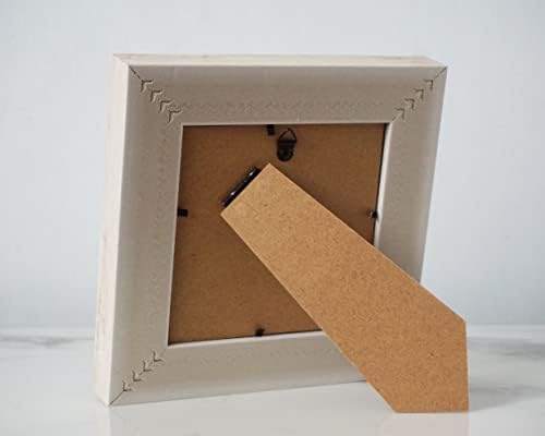 מסגרת תמונה מרובעת 5x5 Pluschen, 5x5 מסגרת תמונה מרובעת שרף, לתצוגת קיר ושולחן עבודה, Plexiglass