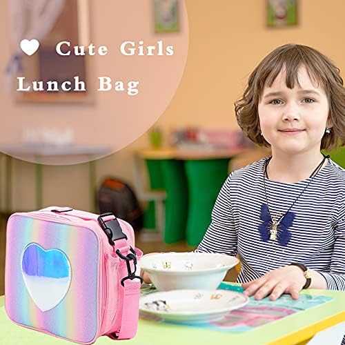 בנות קופסא ארוחת הצהריים, מבודד קשת תיק, שקית אוכל לילדים, קשת הצהריים תיבת עבור בנות בית ספר