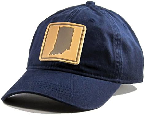 מולדת טיז גברים של אינדיאנה עור תיקון כותנה אריג כובע