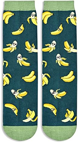 שמח פופ יוניסקס מצחיק בננה מתנות לחובבי בננה, בננה גרבי פירות גרבי מגניב גרביים