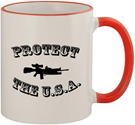 להגן על ארה ב 211-נחמד מצחיק הומור 11 עוז אדום ידית קפה ספל כוס