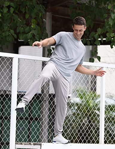 יוגה גברים של 4-דרך למתוח אתלטי מכנסיים עם כיסים 30 - קומפי אימון מסלול מכנסיים ריצה כושר מכנסי טרנינג