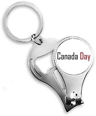 חוגגים את יום קנדה ברכת ציפורניים ניפר טבעת מפתח בקבוקי שרשרת פותחן