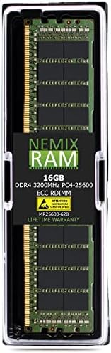 192GB 12x16GB DDR4-3200 PC4-25600 2RX8 RDIMM ECC זיכרון רשום על ידי NEMIX RAM