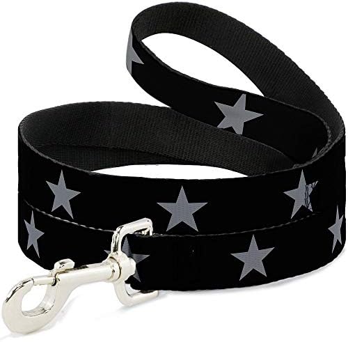 כלב רצועה כוכב שחור כסף 6 רגליים ארוך 0.5 אינץ רחב
