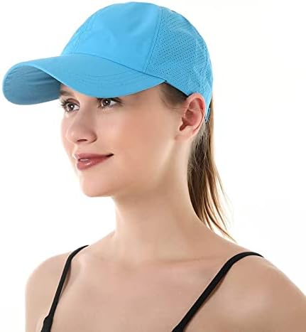 כובע בייסבול קוקו נשים שתי וערב מתכוונן כובעי רשת ייבוש מהיר לחמנייה מבולגנת גבוהה