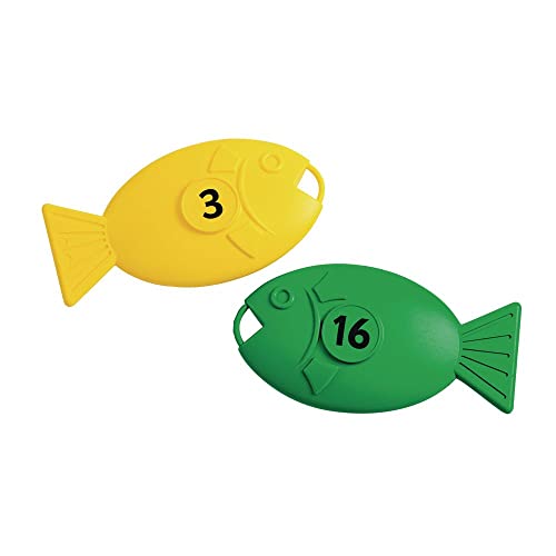יתרון חינוכי לילדים דיג פולידרון ענק 1-20 משחק בשלל צבעים-ערכת למידה-תוכן-20 דגים, 2 חכות ושקית אחסון-2 + שנים