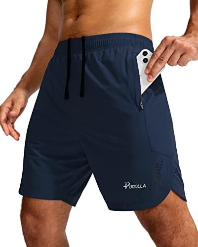 מכנסיים קצרים של פודולה של פודולה ספורטיבית 7 '' מכנסי אימון לחדר כושר לגברים אימוני ספורט קלים