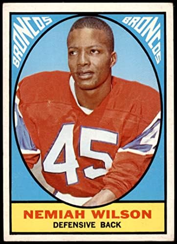 1967 Topps 30 Nemiah Wilson Denver Broncos Ex+ Broncos Grambling
