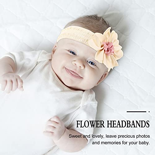 מתנות 3 יחידות תחרה קשתות תינוק סרטי ראש רך אלסטי פרח קשתות שיער להקת סרטי ראש שיער אביזרי עבור